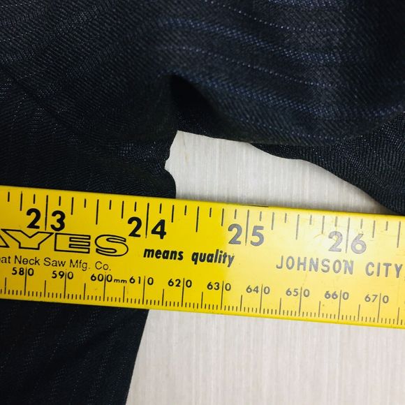 HART SCHAFFNER MARX Men's Dark Gray Sport Coat Blazer USA 100% Wool Size 48 Reg - Picture 8 of 11